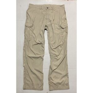 Montbell Hiking Pants Outdoor Womens Size XXL 2XL Beige Cargo Khaki 38x32